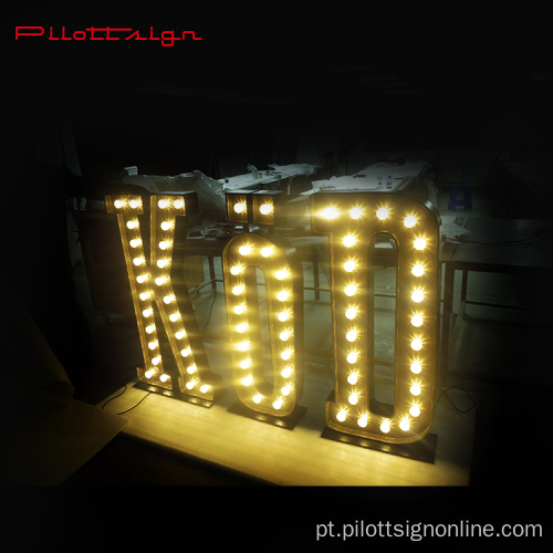 Partido personalizado popular LED lâmpada sinal sinal